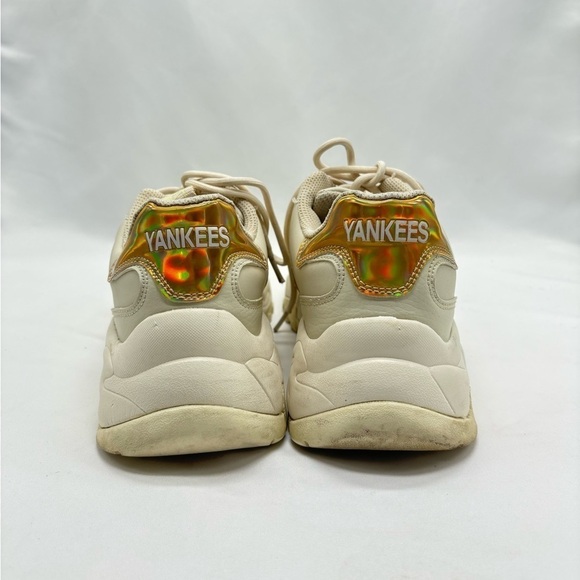 Women's MLB Yankees cream color sneakers size‎ 7 - Picture 7 of 9